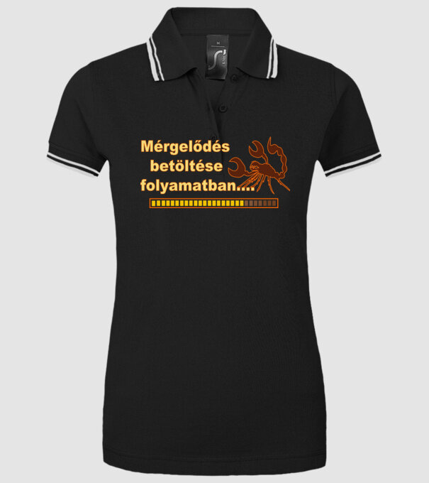  minta fekete pólón