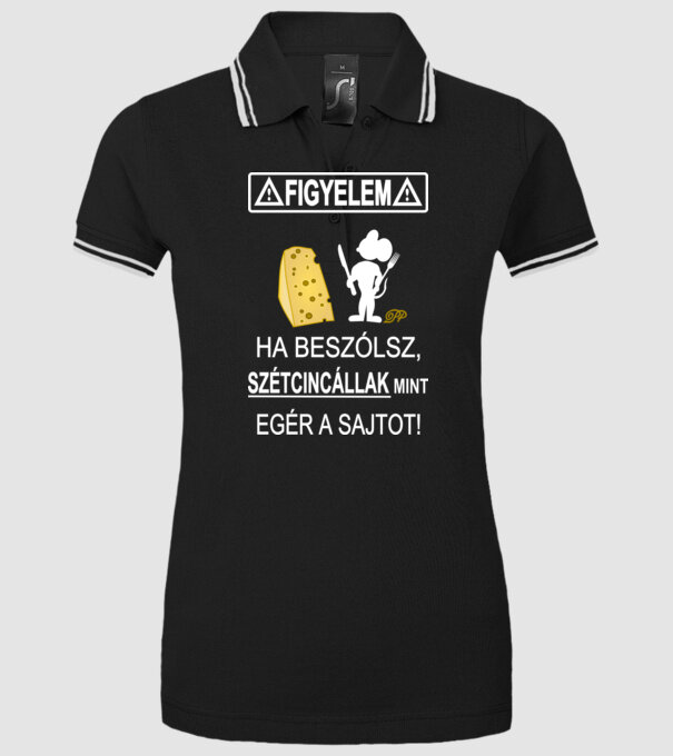  minta fekete pólón