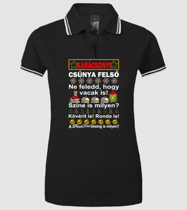  minta fekete pólón