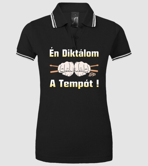  minta fekete pólón