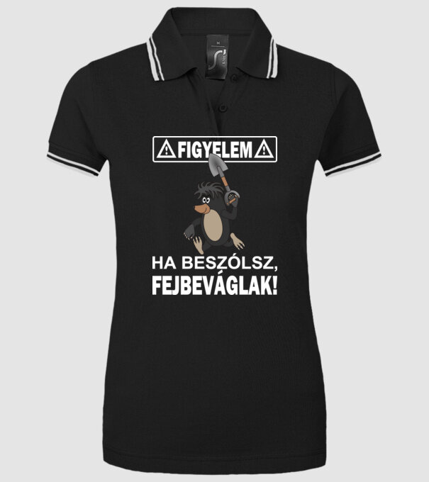  minta fekete pólón