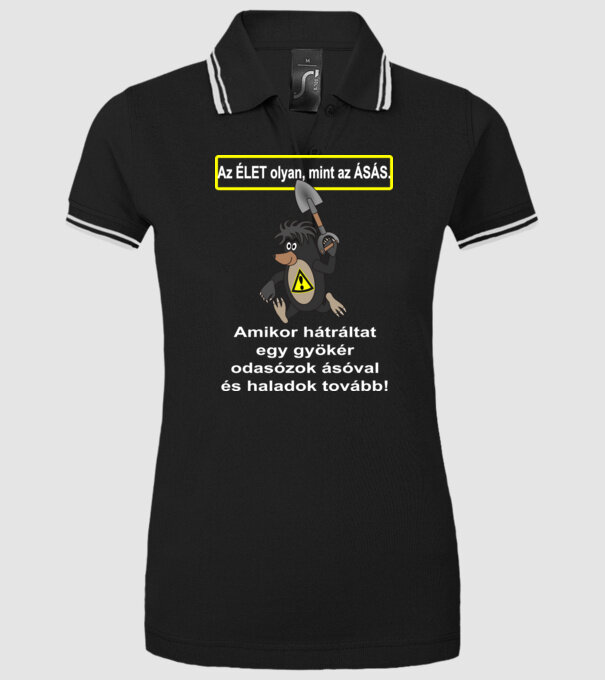  minta fekete pólón
