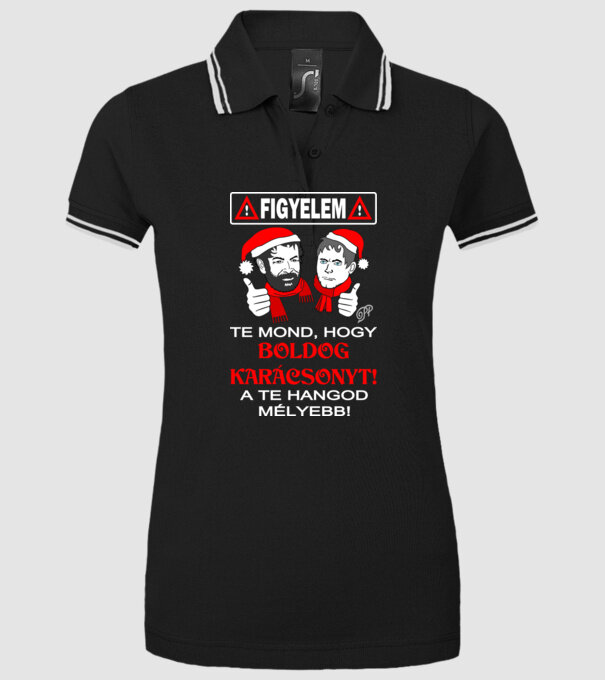  minta fekete pólón