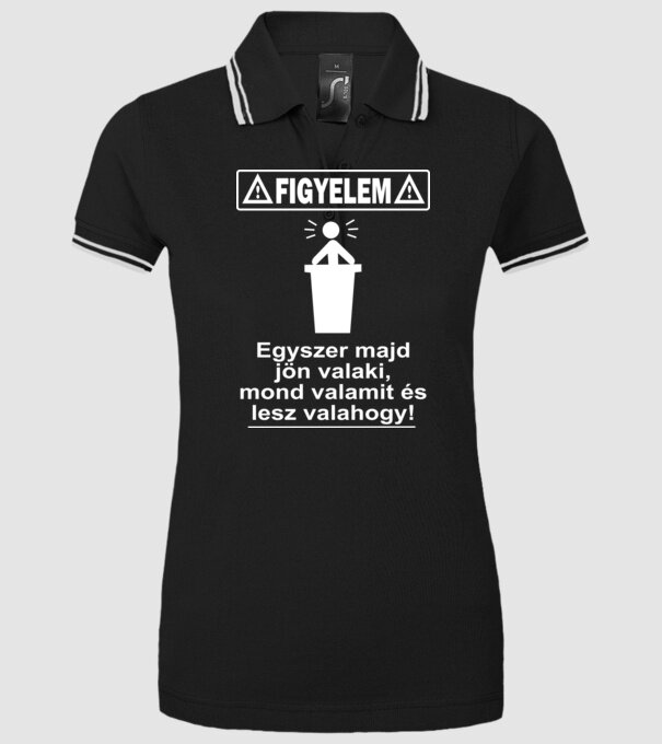  minta fekete pólón