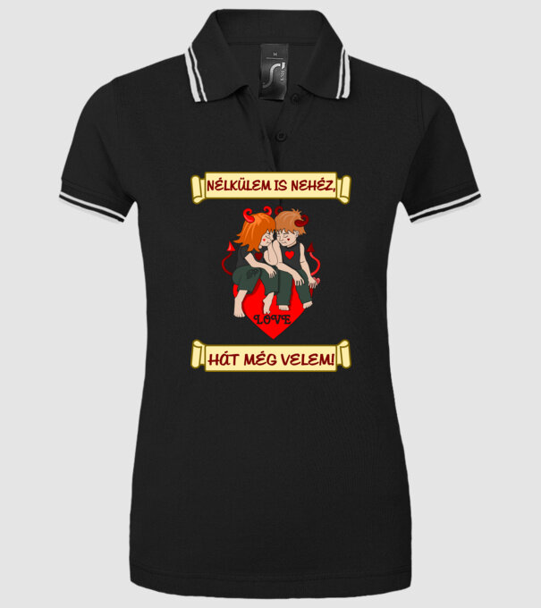  minta fekete pólón