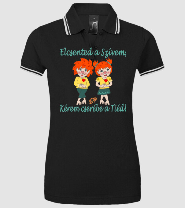  minta fekete pólón