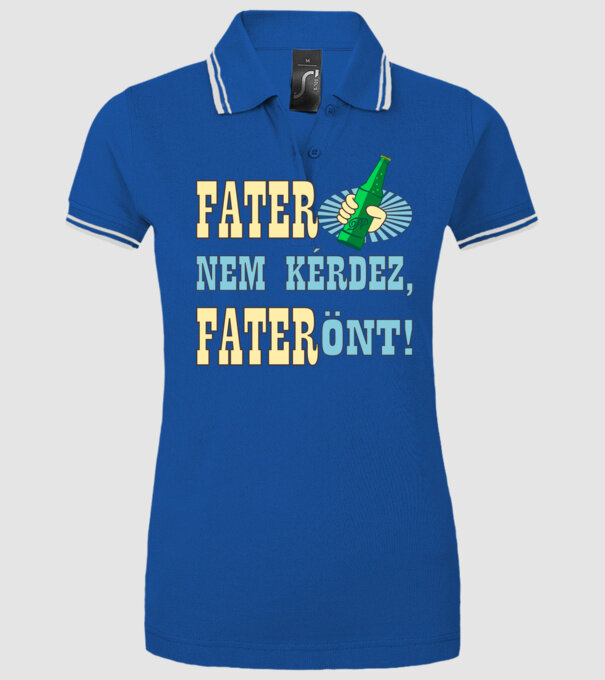  minta királykék pólón