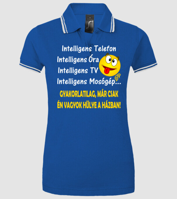  minta királykék pólón