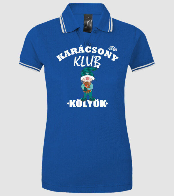  minta királykék pólón
