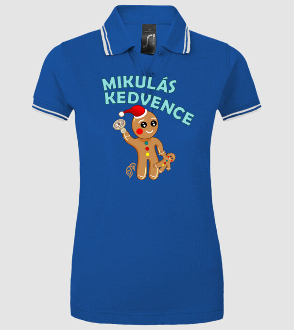  minta királykék pólón