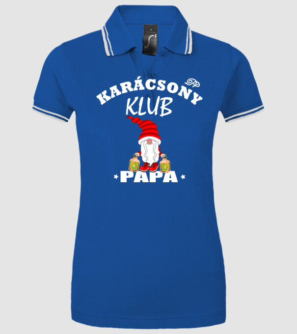  minta királykék pólón