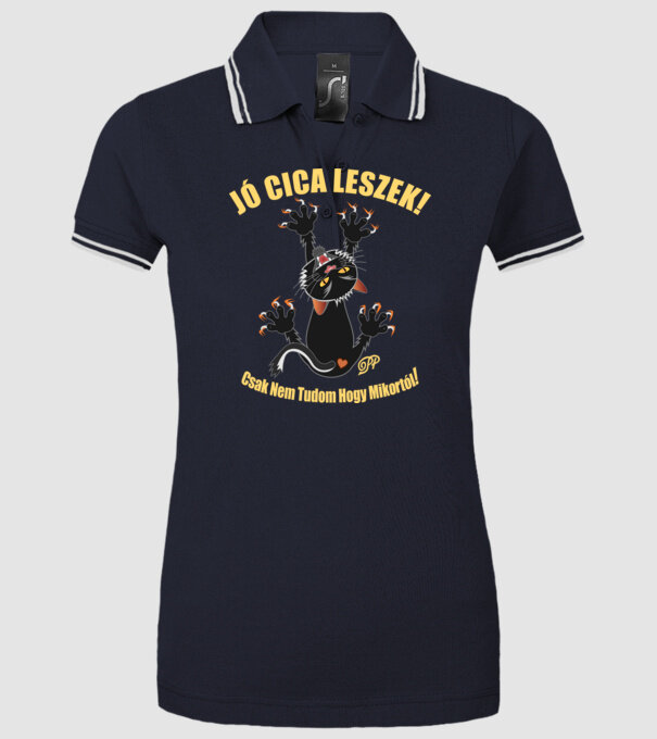  minta sötétkék pólón