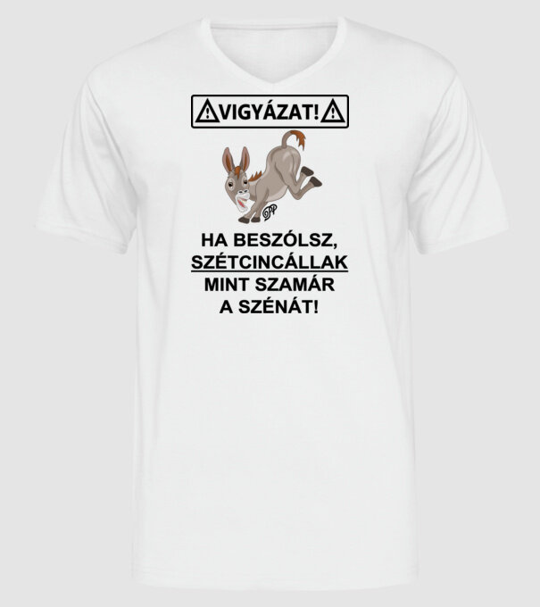  minta fehér pólón