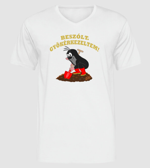  minta fehér pólón