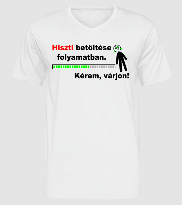  minta fehér pólón