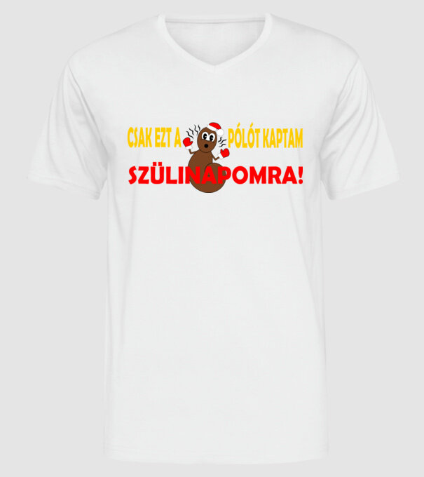  minta fehér pólón