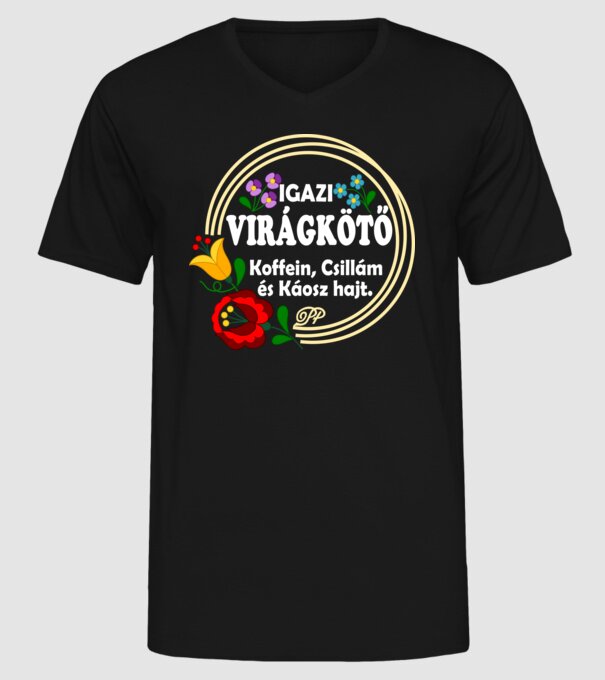 minta fekete pólón