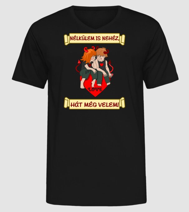 minta fekete pólón