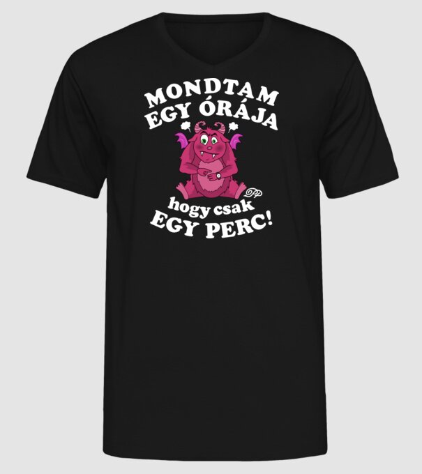  minta fekete pólón