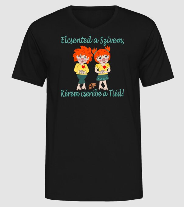  minta fekete pólón