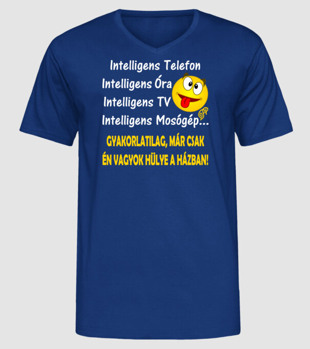  minta királykék pólón