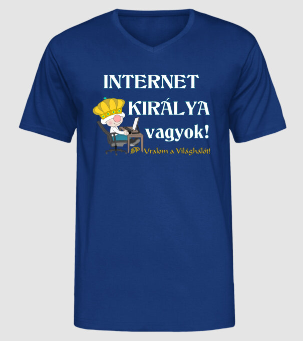  minta királykék pólón