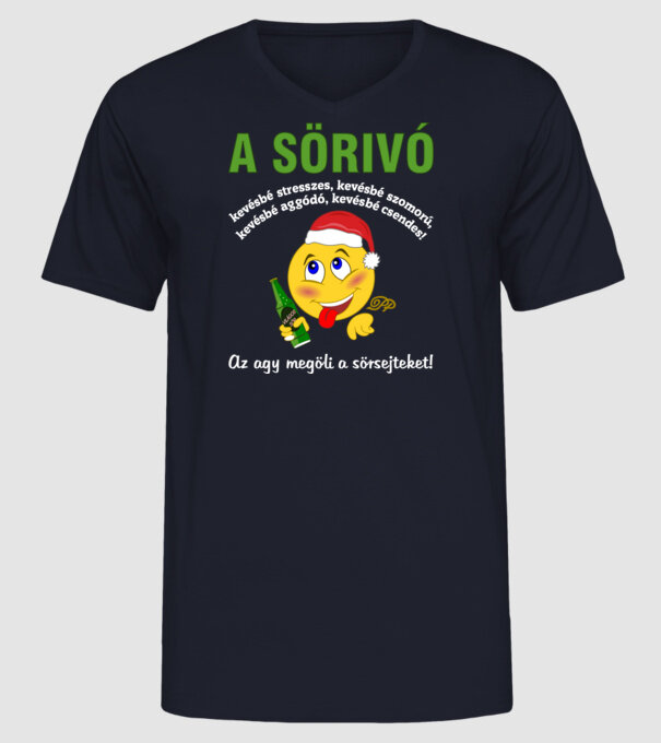  minta sötétkék pólón