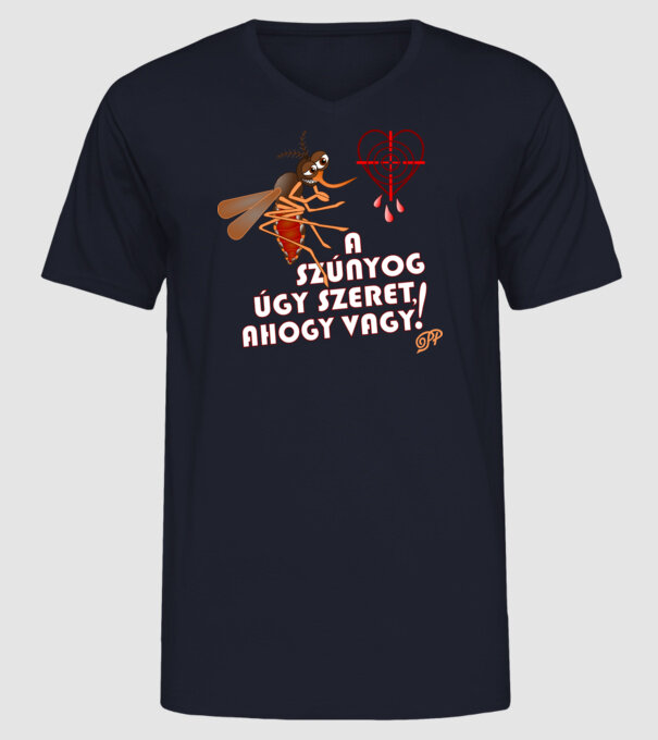  minta sötétkék pólón
