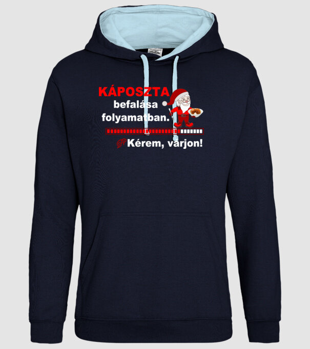  minta sötétkék pólón