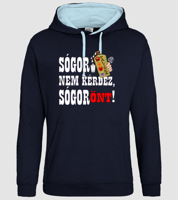  minta sötétkék pólón