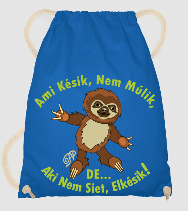  minta királykék pólón