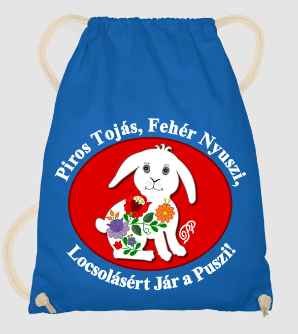 minta királykék pólón