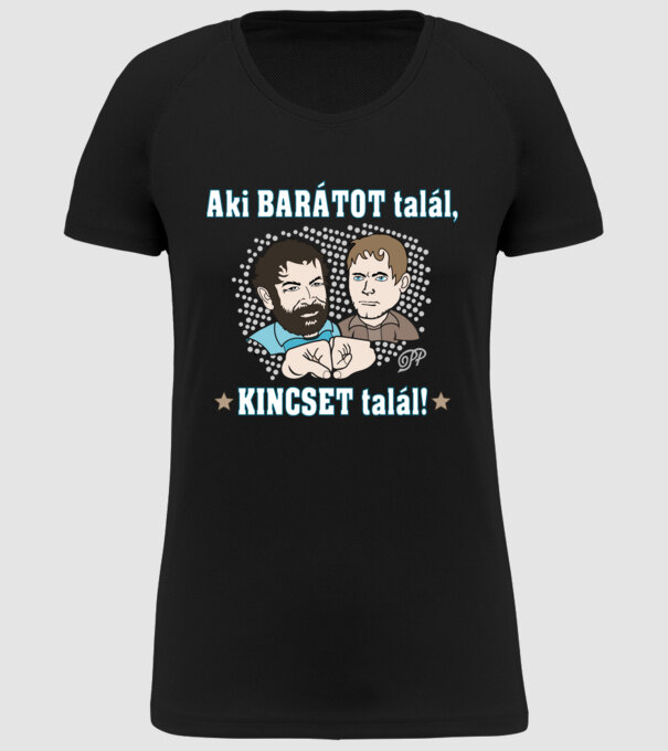  minta fekete pólón