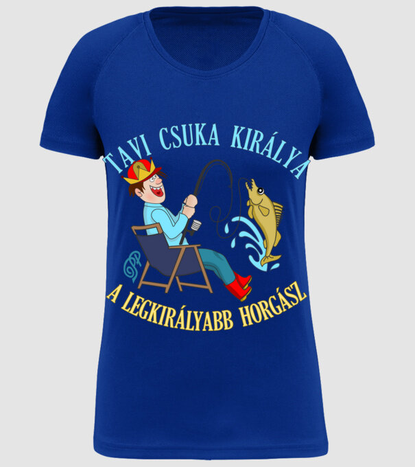  minta királykék pólón