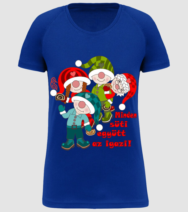  minta királykék pólón