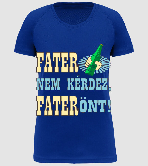  minta királykék pólón