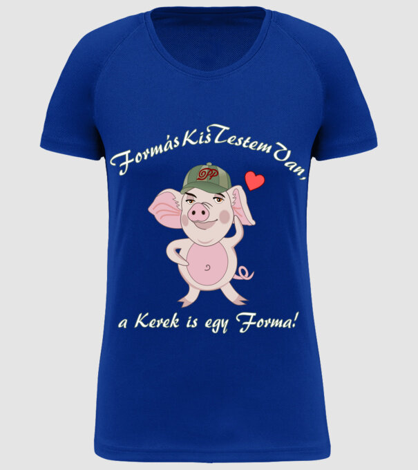  minta királykék pólón