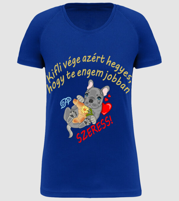  minta királykék pólón