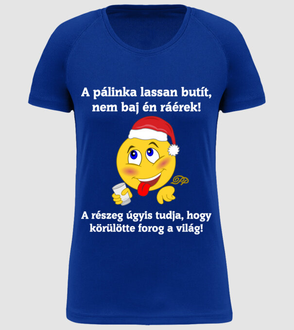  minta királykék pólón