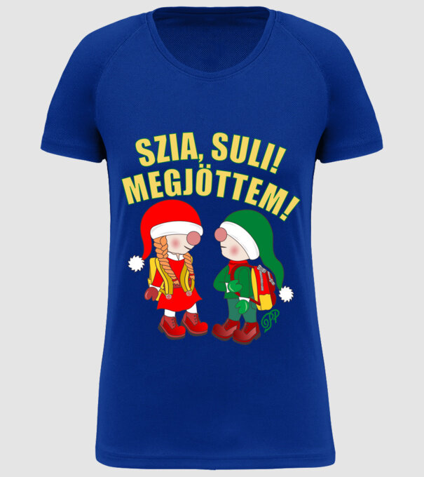  minta királykék pólón