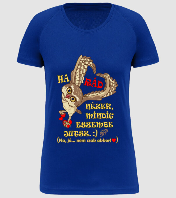  minta királykék pólón