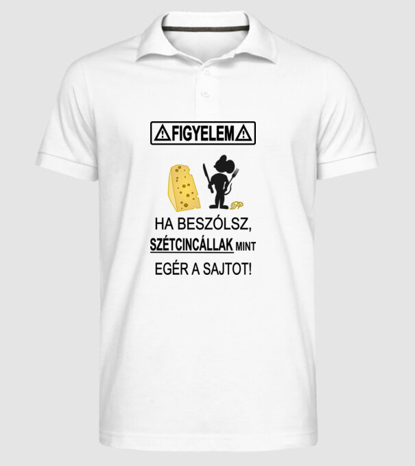  minta fehér pólón