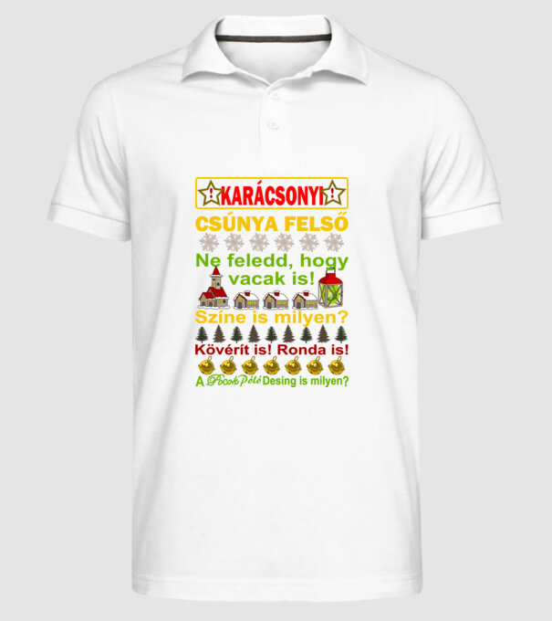  minta fehér pólón