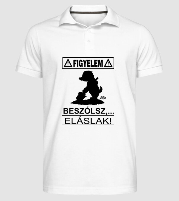  minta fehér pólón