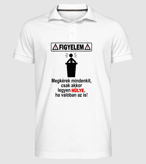  minta fehér pólón
