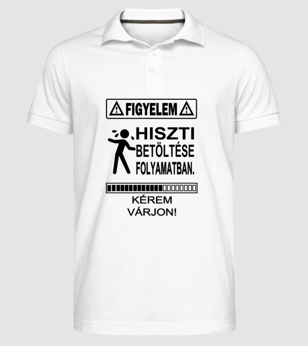  minta fehér pólón