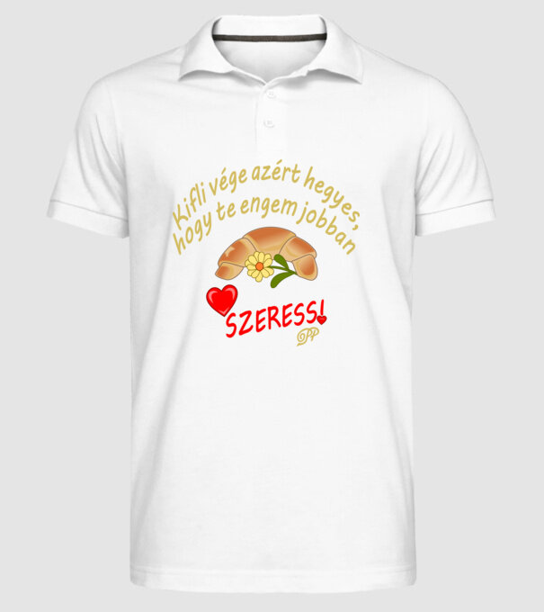  minta fehér pólón