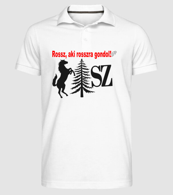  minta fehér pólón