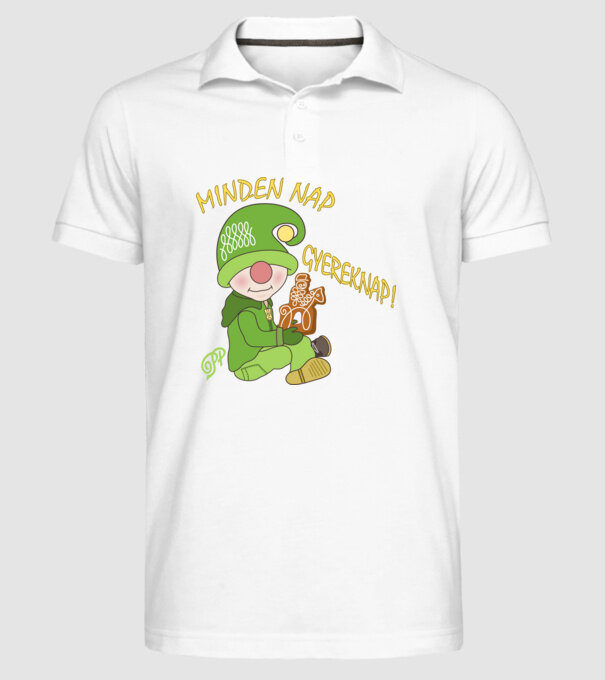  minta fehér pólón
