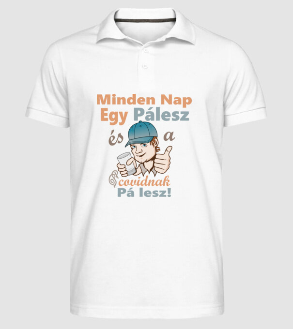  minta fehér pólón